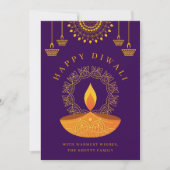 ハッピーディワリフェスティバルオブライツディヤパープル シーズンカード (正面)