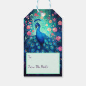 ハッピーディワリフェスティバルオブライツピーコック ギフトタグ (裏面)