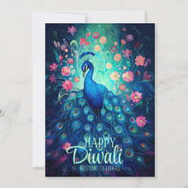 ハッピーディワリフェスティバルオブライツピーコック シーズンカード