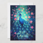 ハッピーディワリフェスティバルオブライツピーコック 招待状 (正面)