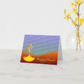 ハッピーディワリフォトカード カード (黄色い花)