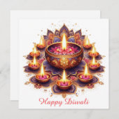 ハッピーディワリフローラディヤランゴリフェスティバルオブライト シーズンカード (正面/裏面)