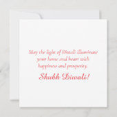 ハッピーディワリフローラディヤランゴリフェスティバルオブライト シーズンカード (裏面)