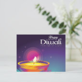 ハッピーディワリブラシストロークディーヤフェスティバルの光 シーズンポストカード (スタンド正面)