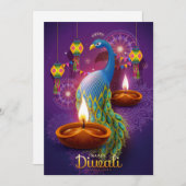 ハッピーディワリホリデーカード シーズンカード (正面/裏面)