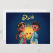 ハッピーディワリホリデーカード シーズンカード (正面/裏面)