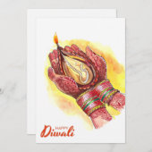 ハッピーディワリホリデーカード シーズンカード (正面/裏面)