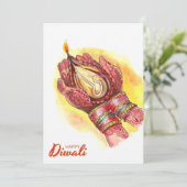 ハッピーディワリホリデーカード シーズンカード (スタンド正面)