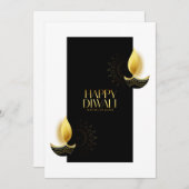 ハッピーディワリホリデーカード シーズンカード (正面/裏面)