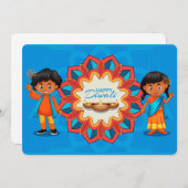 ハッピーディワリホリデーカード シーズンカード (正面/裏面)