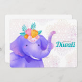 ハッピーディワリホリデーカード シーズンカード (正面/裏面)