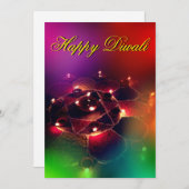 ハッピーディワリホリデーカード シーズンカード (正面/裏面)