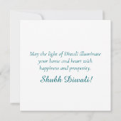 ハッピーディワリマンダラディヤフェスティバルオブライトブルー シーズンカード (裏面)