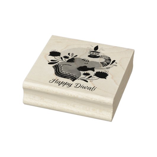 ハッピーディワリラバースタンプ ラバースタンプ (スタンプ)