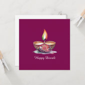 ハッピーディワリランゴリディヤフェスティバルオブライツワイン カード (正面/裏面インサイチュ)