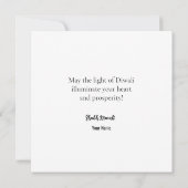 ハッピーディワリランゴリディヤフェスティバルオブライツワイン カード (裏面)