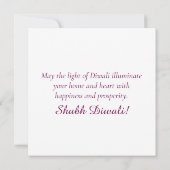 ハッピーディワリランゴリディヤフェスティバルオブライトパープル シーズンカード (裏面)