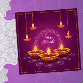 ハッピーディワリランゴリディヤフェスティバルオブライトパープル シーズンカード