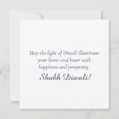 ハッピーディワリランゴリブルーディヤフェスティバルオブライト シーズンカード (裏面)