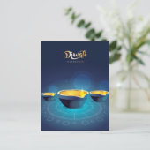 ハッピーディワリランゴリブルーディヤフェスティバルオブライト シーズンポストカード (スタンド正面)