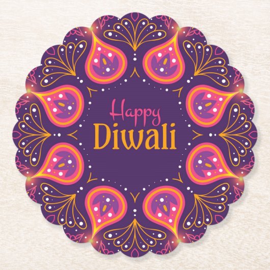 ハッピーディワリランゴリ ペーパーコースター (正面)