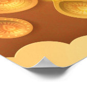 ハッピーディワリ紙ディーパーカット ポスター (角)