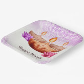 ハッピーディワリ紙プレート ペーパープレート (傾斜あり)