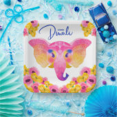 ハッピーディワリ紙プレート ペーパープレート (パーティー)