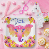 ハッピーディワリ紙プレート ペーパープレート (パーティー)