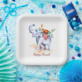 ハッピーディワリ紙プレート ペーパープレート (パーティー)