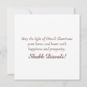 ハッピーディワリ金ゴールドディヤフェスティバルオブライトブルー シーズンカード (裏面)