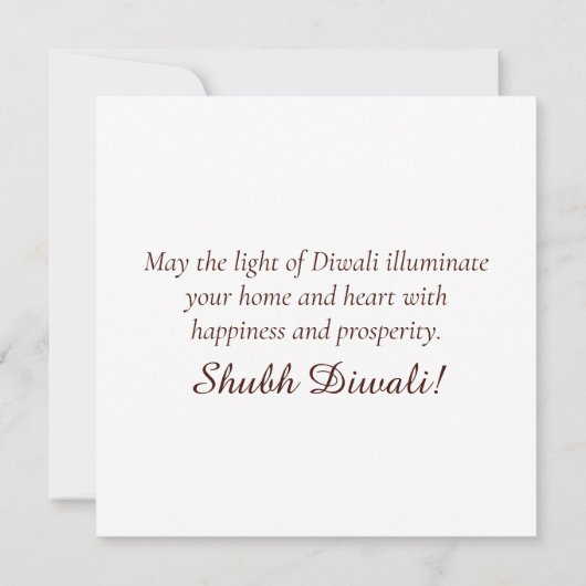 ハッピーディワリ金ゴールドディヤフェスティバルオブライトブルー シーズンカード (裏面)