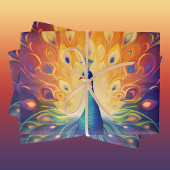 ハッピーディワリ鮮やかピーコックフェスティバルオブライツ ラッピングペーパーシート