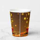ハッピーディワリ20xxディヤイエローフレームきらめき 紙コップ (右)