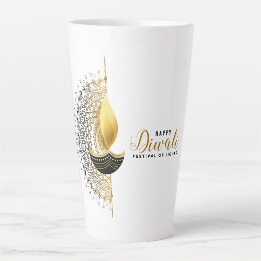 ハッピーディワリ カフェラテマグ (正面)