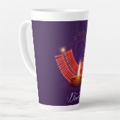 ハッピーディワリ カフェラテマグ (左アングル)