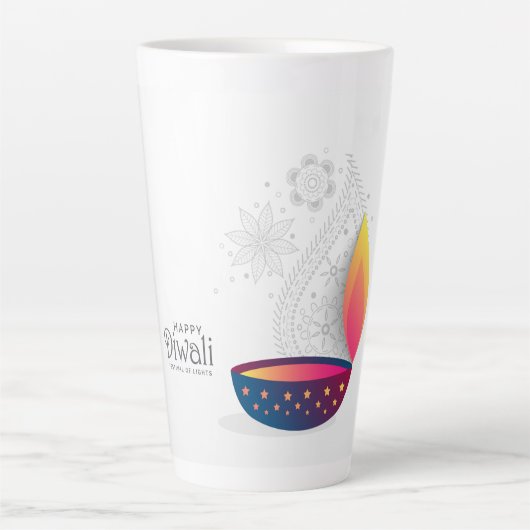 ハッピーディワリ カフェラテマグ (正面)