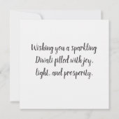 ハッピーディワリ カード (裏面)