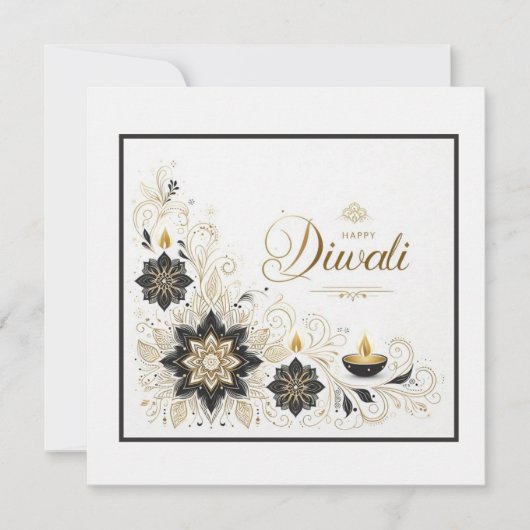 ハッピーディワリ カード (正面)