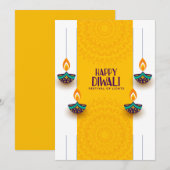 ハッピーディワリ シーズンカード (正面/裏面)