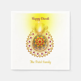 ハッピーディワリ スタンダードカクテルナプキン