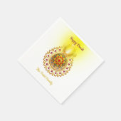 ハッピーディワリ スタンダードカクテルナプキン (角)