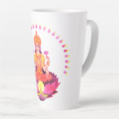 ハッピーディワリ – ディープアラビラクシュミ女神1 カフェラテマグ (右アングル)