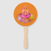 ハッピーディワリ – ディープアラビラクシュミ女神4 ハンドファン (正面)