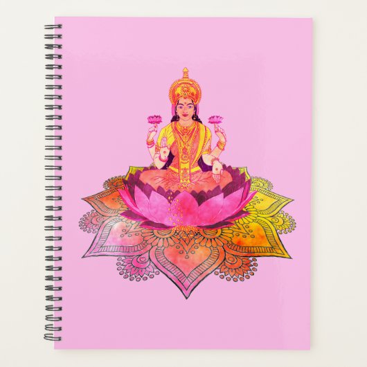 ハッピーディワリ – ディープアラビラクシュミ女神4 プランナー手帳 (正面)