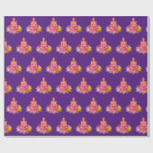 ハッピーディワリ – ディープアラビラクシュミ女神4 ラッピングペーパー (フラット)