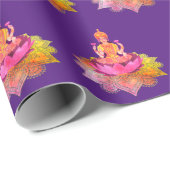 ハッピーディワリ – ディープアラビラクシュミ女神4 ラッピングペーパー (ロールコーナー)