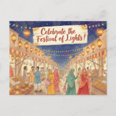 ハッピーディワリ ポストカード (正面)