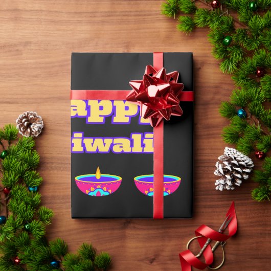 ハッピーディワリ(ラッピング紙) ラッピングペーパー (クリスマスギフト)