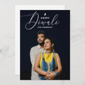 ハッピーディワリ。光エレガントフェスティバルインド シーズンカード (正面/裏面)